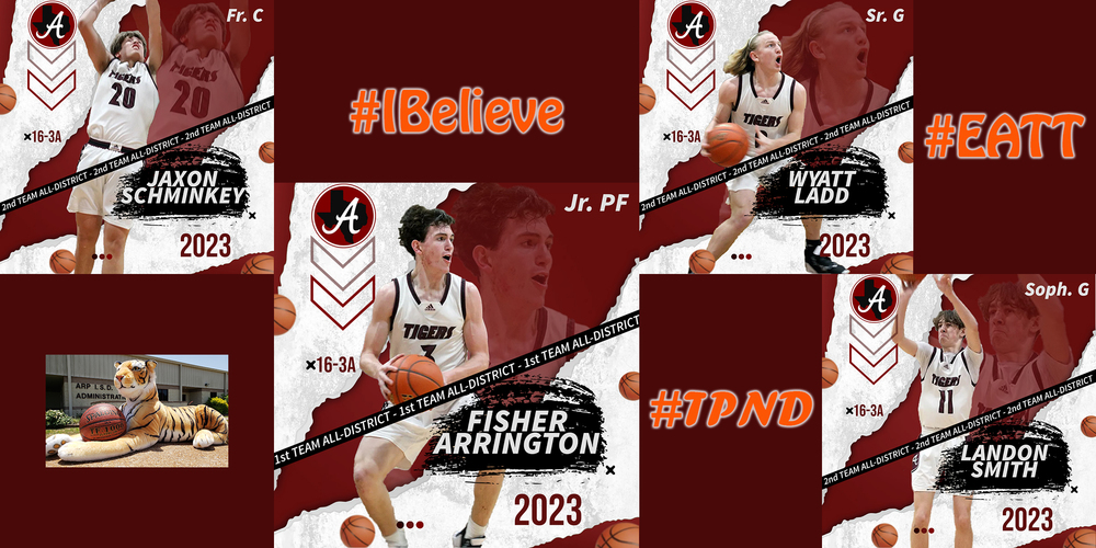 Arp H.S. boys basketball 2023 all-district players