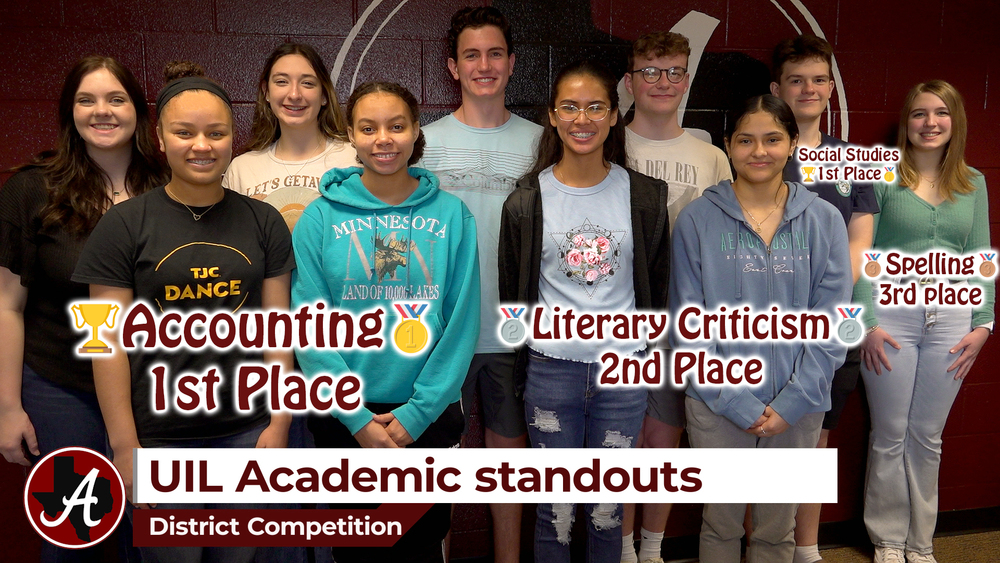 Arp H.S. UIL academic district standouts