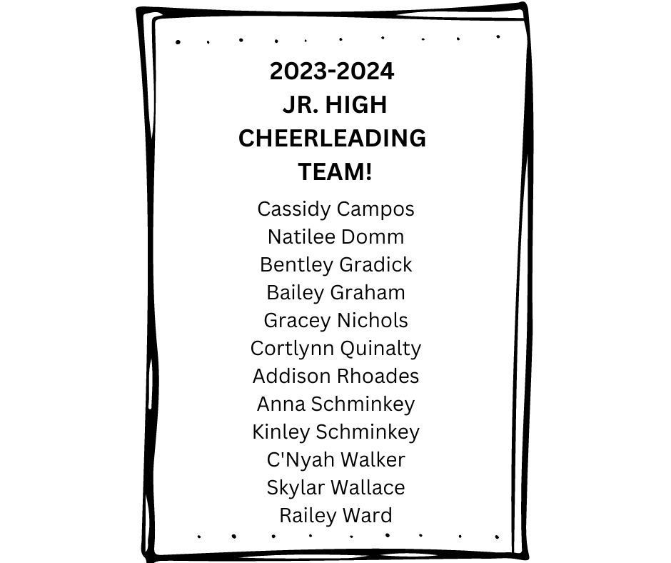 2023-24 JH Cheerleaders
